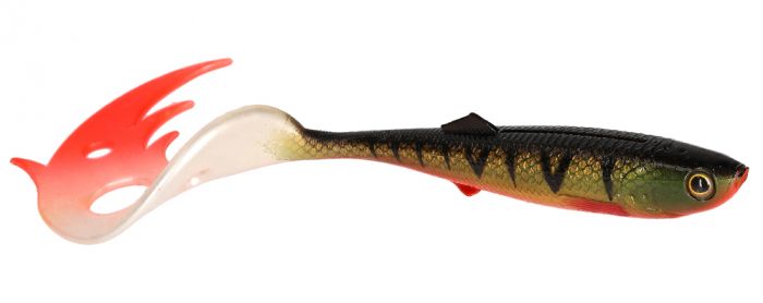 Jigg Sicario Pike Tail Mikado, färg: Bloody Perch