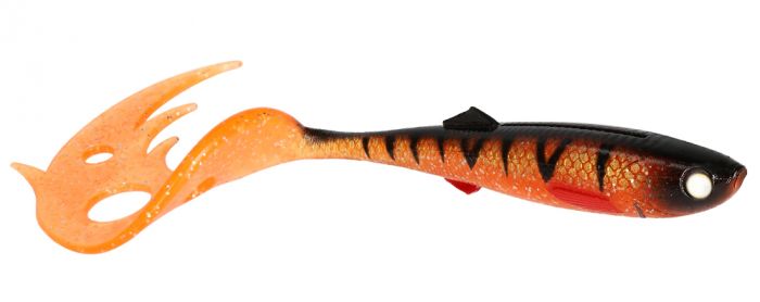 Jigg Sicario Pike Tail Mikado, färg: Orange Perch