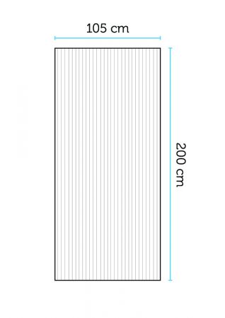 Isolerplastskiva 6 mm, bredd 105 cm längd 200 cm