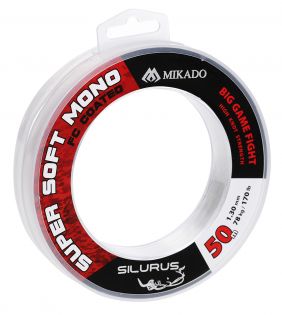 Perukemateriaali Jaws Invisible Leader 1 mm / 50 m, Mikado